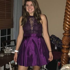 Purple homecoming dress
